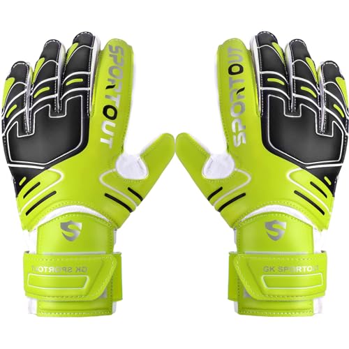 Youth&Adult Goalie Goalkeeper Gloves,Strong Grip for The Toughest Saves, with Finger Spines to Give Splendid Protection to Prevent Injuries,3 Colors