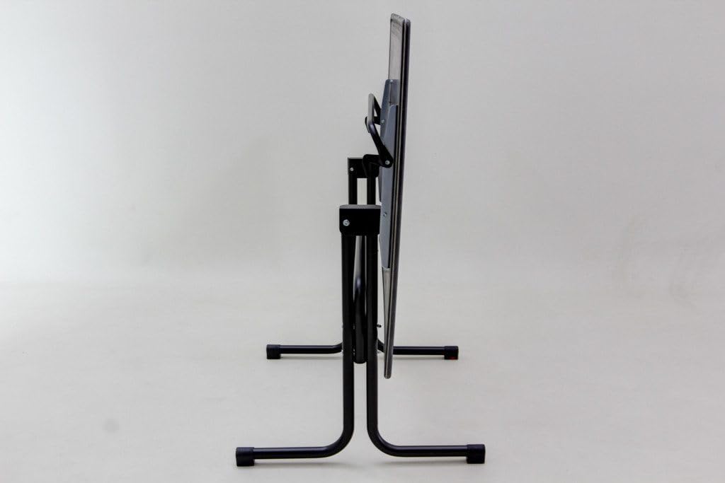 Gardissimo Gartentisch Dark Slate klappbar HPL-Platte 120x80 cm Anthrazit | Pulverbeschichtetes Gestell, Wetterfest & UV-beständig, Niveauausgleich, Made in Germany, 71 cm Höhe