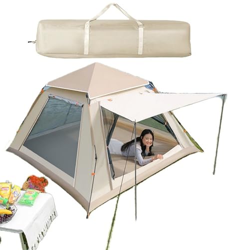 2025 最新 テント ワンタッチ ワンタッチテント キャンプテント アウトドア 設営簡単 コンパク 設営簡単 uvカット ト二重層 3-4人/4-6人用 防風防水 撥水加工 通気 折りたたみ 前後ダブル ドア 防虫対策 メッシュ窓付き 軽量 おおしゃれ