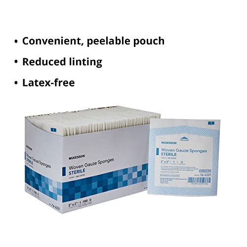McKesson Sterile Gauze Pads 2x2 2, Wound Packing, 400 ct miniatura 4