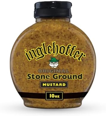 Inglehoffer Original Stone Ground Mustard, 10 oz Squeeze Bottle