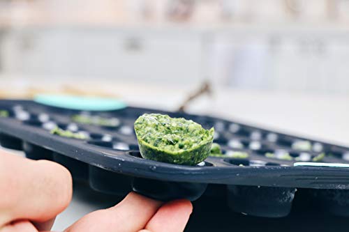 Trudeau Structure Silicone Muffin Pan, 24 Cup Mini, Grey/Mint #TOP6