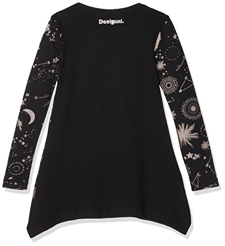 Desigual TS_chivite Maglia a Maniche Lunghe, Nero
