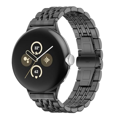 Correa de acero inoxidable para Google Pixel Watch 45mm y 41mm miniatura 1