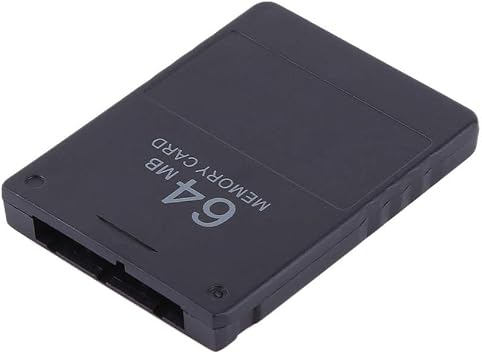 Memory Card, Universal High Speed External Portable Storage for PS2 Gaming Console with Multiple Capacity Options 8M to 256M Black Plastic Compact Design