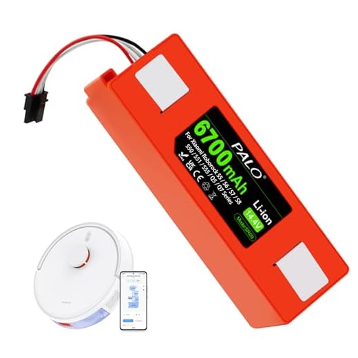 Palogreen 6700mAh Akku für Xiaomi Roborock S5, S50, S5 Max, S6, S6 MaxV, S7 MaxV Ultra/Pure, S8, S55, Brr-2p4s-5200s, Q5 Q7 Max Pro Roboter Staubsauger (6700mAh)