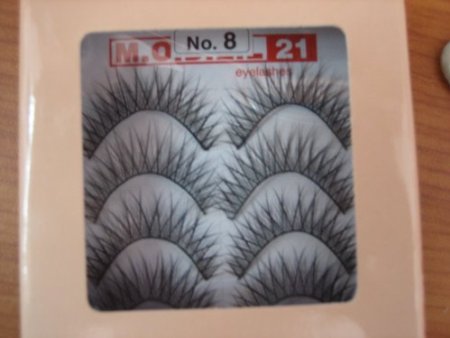 Model 21 False Fake No. 8 Eyelashes 10 Pairs