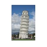 Romanisches Architektur-Poster, Schiefer Turm von Pisa, 