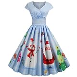 🎄🎄【Features】: Langarm,Drucken und einfaches Design, nie veraltet,Casual,Fashion,Lässig, Täglich, Weihnachtsfeier Karneval,Hochzeit ,Party ,Festliche