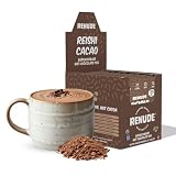 Picture of Renude Reishi Cacao Mushroom Hot Chocolate - Calming Natural Sleep Drink - Relaxing Magnesium Hot Cocoa with Organic Peruvian Cacao and Reishi Mushroom, 10 Servings