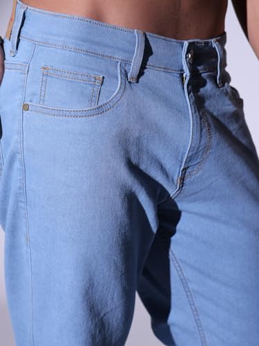 Image of Hubberholme Men Black Cotton Fabric Relaxed Fit Mid-Rise Stretchable Jeans