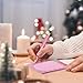 Eaasty 48 Pcs Pink Christmas Notepads and Ballpoint Pens Pink Christmas Gifts Bulk Cute Xmas Notebook Appreciation Gifts for Women Teachers Coworkers Employee Students Office