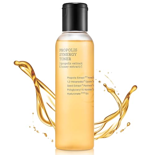 Lotion Tonique Visage,Lotions Toniques,Tonique Hydratant Instantané,Propolis,Miel,Acide Hyaluronique,Lotion Tonique Hydratante,Tonique Apaisant,Tous Types de Peau,150ml