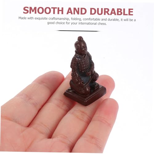 Jeu d'échecs pliant bois petit format portable pour initiation scolaire - 5