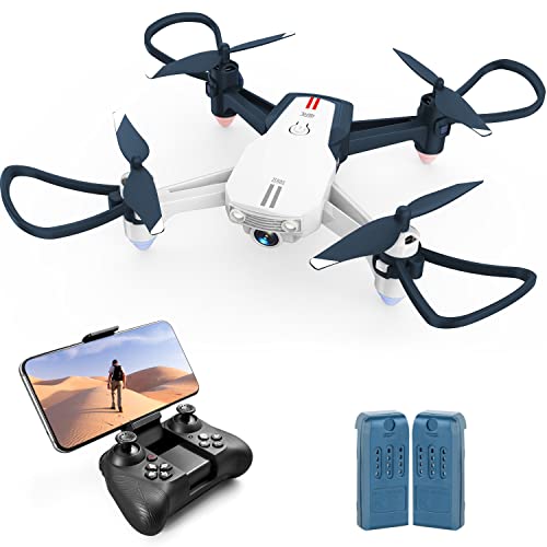 4Drc V15 Drone With 1080P Hd Camera For Adults,Fpv Live Video Rc Quadcopter, Drone Toys For Beginners Kids,With Auto Hover,One Key Start, App Control, Headless Mode, 3D Flip,Trajectory Flight,2 Battery #TOP4