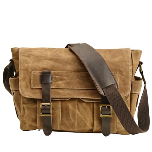 Sacoche latérale en toile pour vélo et moto : le sac messager robuste homme