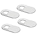 REY 4X Cubierta Webcam Cover Slider Diseño Ultra Fino, Anti-Hacker, Camera Cover Tapa Webcam para Ordenadores, PC, Portátiles, Tablets y Móviles
