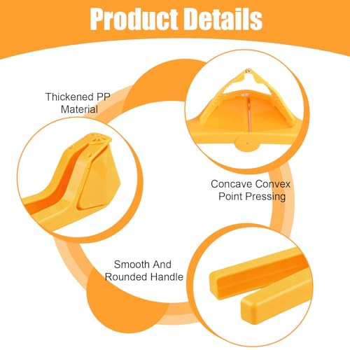 Lemon Squeezer Hand Press Lime Juicer Max Extraction Manual Citrus Juicer Heavy Duty for Favorite Fruit Watermelon Orange Grape Pitaya Pomegranate Easy to Use and Clean (Yellow) - Image 4