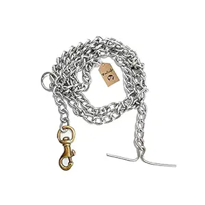 Heavy Duty Dog Leash, Metal Dog Leash Dog Chain with Handle for Large & Medium Size Dogs 150cm