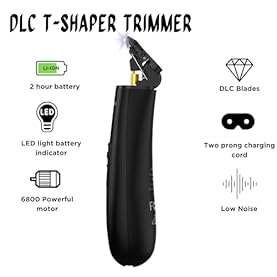 Alternative view of Supreme Trimmer T Shaper - Quiet Cordless Beard & Hair Trimmer for Men | 120 Min Runtime, Low Noise, Zero-Gap DLC Blade | Ideal for Sensitive Skin, Kids & Elderly | ST5206