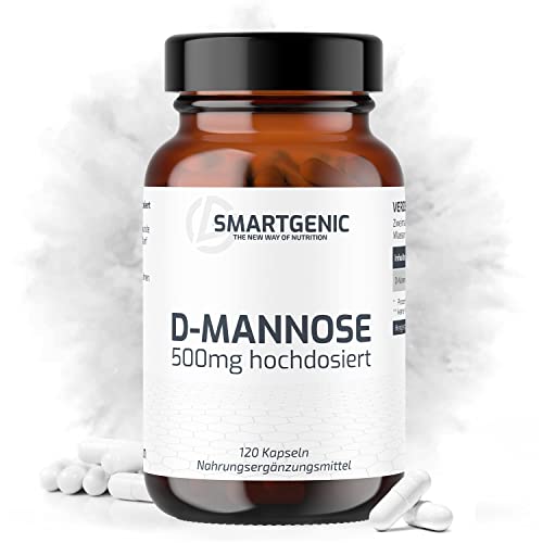 NEU! D-Mannose Kapseln hochdosiert mit 500 mg pro Kapsel aus hochwertiger Gewinnung - im echten Braunglas & ohne Zusatzstoffe | 120 Kapseln Cover