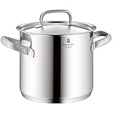 wmf gourmet plus topfset Inhalt: 1x Gemüsetopf mit Deckel 24 cm (Volumen 8,8l, Höhe 22 cm) - optimal für Herdplatten mit Ø 22 cm - Artikelnummer: 0725246030