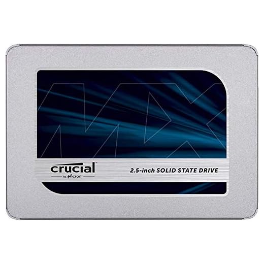 Crucial MX500 500GB CT500MX500SSD1(Z) Unidad interna de estado sólido-hasta 560 MB/s (3D NAND, SATA, 2.5 Pulgadas)