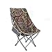 Bulawlly Rembourrée Chaise de Camping Pliante Heavy Duty Haut Retour Administration Porte-gobelet, Aluminium Robuste Chaise Pliante Camping Support jusqu'à 150 kg,A