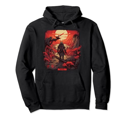 Samurai Estética Vintage Samurai Arte Japonés Samurai Retro Sudadera con Capucha