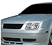 R&L Racing 99-04 Volkswagen Jetta 4 Mk4 Blk Horizontal Badgeless Front Hood Bumper Grill Grille Abs