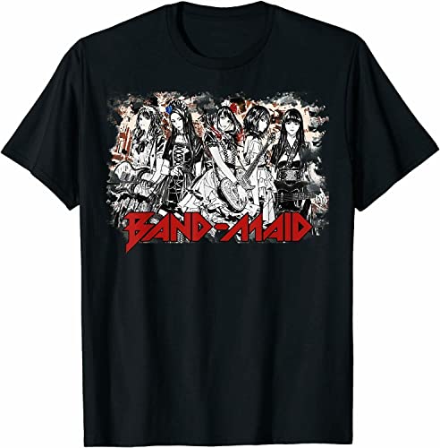 New Limited Band Maid Art Vintage Design Gift Idea Tee T-Shirt Black XXL