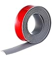 Bnell Floor Transition Strip Floor Cover Strips Self Adhesive Flooring Transitions Laminate Floor Strip Vinyl Floor Flat Divider Strip for for Joining Floor Gaps (3.28FT,1.57in, Grey)