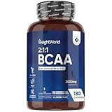 BCAA 2000 mg avec Vitamine B6 & B12 – Acides aminés Essentiels 2.1.1 – L-Leucine, L-I...