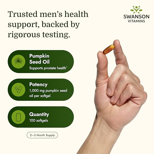 Image of Swanson Premium Pumpkin Seed Oil 1000 mg, 100 Sgels