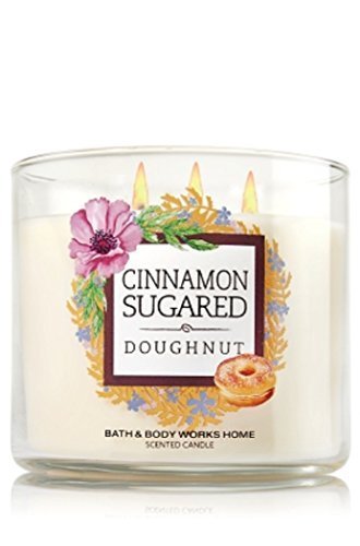 Bath & Body Works Cinnamon Sugared Doughnut 14.5 Ounce 3 Wick Candle