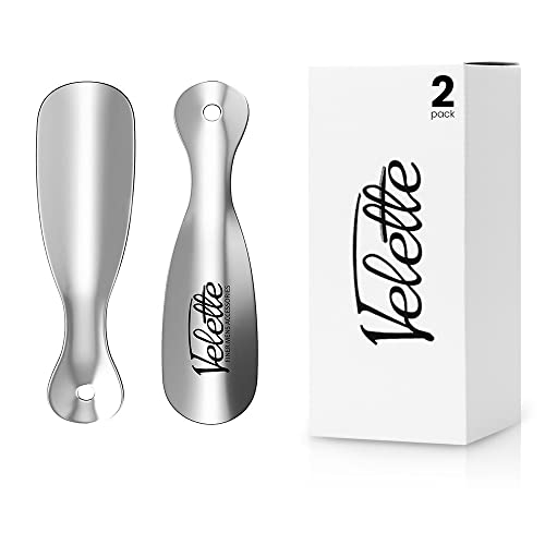 Velette Metal Shoehorn 2-Pack, 7.5"