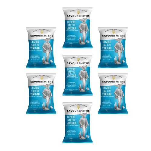 Savoursmiths Desert Salt And Vinegar Luxury English Potato Crisps 40G X 7