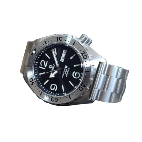 ���{�� �n���h���C�h�̘r���v 20�C���h�� �u���[AR�R�[�e�B���O �T�t�@�C�A�_�u���h�[�� �@�B��/�������� NH36���� 316L�X�e�����X �_�C�o�[ �����Y�E�H�b�` lv1-arfbk-ts LEVEL7