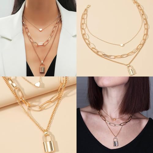 TYXHXTF 18 Stück Schmucksets für Damen, Goldschmuck Und Silberschmuck: Modeschmuck Schmuckset, Schmucksets für Damen, Women's Jewellery Sets, Schmuckset Gold – Bild 5