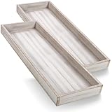 Photo Gallery com-four® set di vassoi in legno da 2 pezzi 40 x 14 cm - vassoio rettangolare in legno vintage - vassoio da portata dall aspetto rustico - grande ciotola decorativa (2 pezzi - bianco/marrone) Photo Gallery com-four® set di vassoi in legno da 2 pezzi 40 x 14 cm - vassoio rettangolare in legno vintage - vassoio da portata dall aspetto rustico - grande ciotola decorativa (2 pezzi - bianco/marrone)