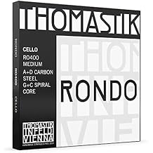 Thomastik-Infeld Rondo Cello C String RO44 Spiral Core, Tungsten/Chrome Wound for Advanced & Pro Players - Soloistic Power Expressive Focus Sonorous, Deep Sound Long Lifespan - Made in Vienna