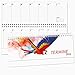 Produktbild Bürokalender quer 2022 Papagei Spiralkalender Schreibtischkalender Tischkalender Sonn- und Feiertage Rot 1 Woche je 1 Seite 64 Seiten