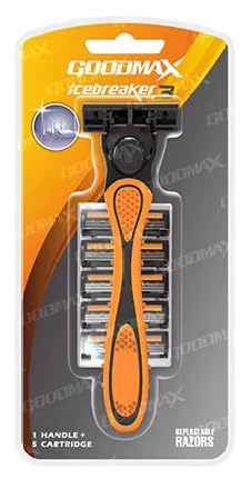 Afeitadora de hoja de afeitar con cartuchos para hombre