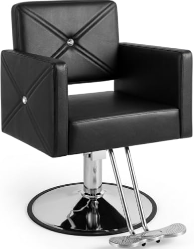 Hydraulic Salon Chair with Locking Swivel
