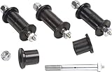 Daystar, Jeep YJ Wrangler Greasable Bolt and Bushing Kit Front or Rear Shackles Only, fits 1987 to 1996 4WD, KJ02020BK, Made in America