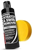 Carfidant Black Scratch and Swirl Remover - Car Scratch Remover for Paint Scratches - Polishing Compound for Cars Kit with Buffer Pad - Buffing Compound for Car Paint Restorer