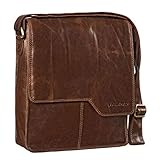 Aufteilung auf einen Blick: 1 x Hauptfach | 1 x horizontales Reißverschlussfach auf der Rückseite | 1 x Einsteckfach unter der Überschlagklappe | 1 x Reißverschlussfach innen | 2 x Einsteckfach innen für Smartphone und Geldbörse