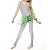 Prime fashions - Girls Shiny Nylon Sleeveless Stirrup Catsuit - Full Body (White, 11-12 Years) #1