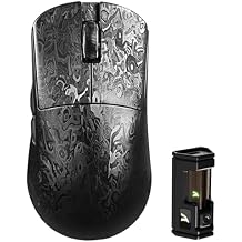 ATTACK SHARK R11 Ultra 8K Carbon Fiber Wireless Gaming Mouse,PAW3950 MAX Sensor,49g Ultra-Lightweight,Nordic 52840 MCU Chip,42000 DPI,Wired/BT/2.4GHz Wirelss Programmable Mouse for PC/MacInk