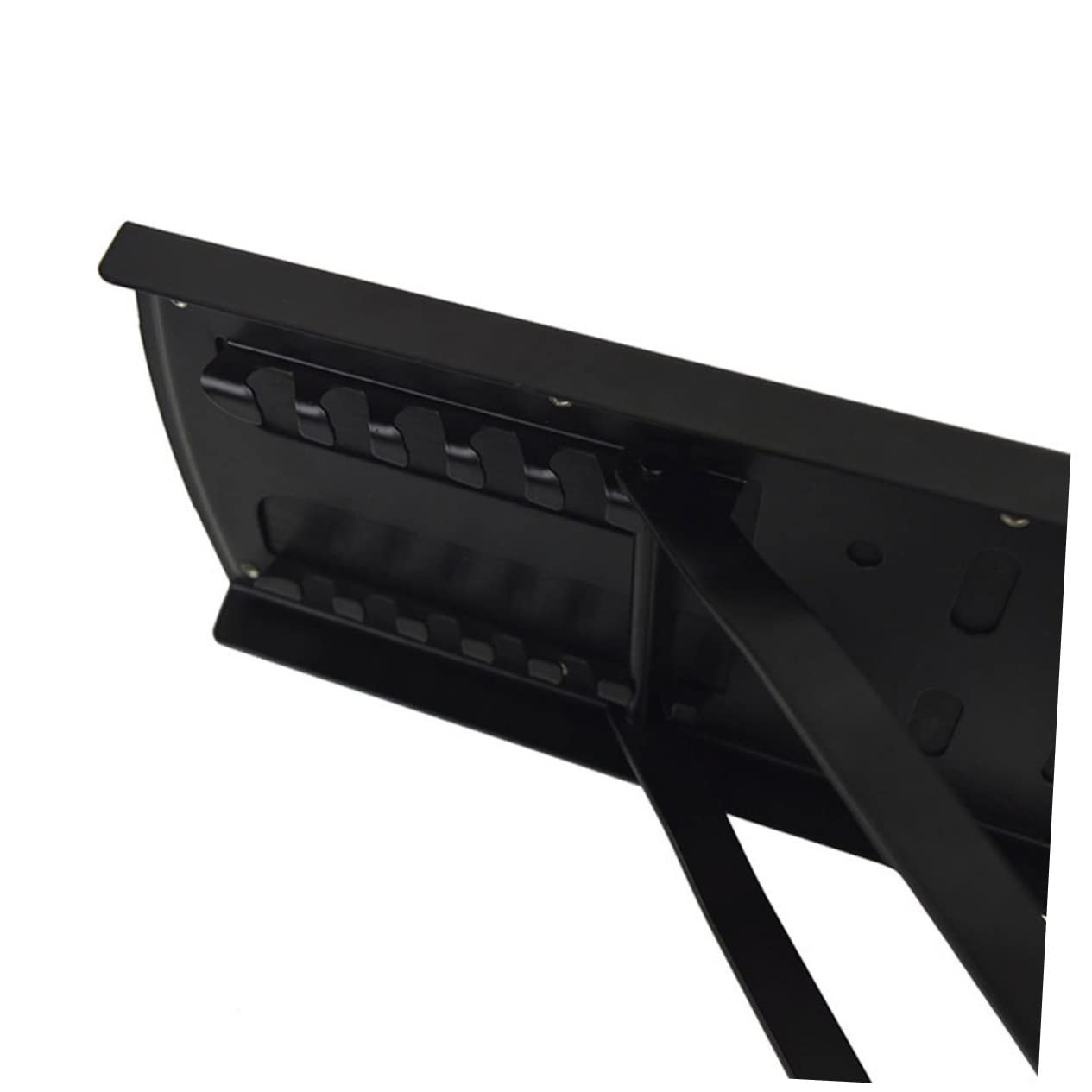 SAFIGLE Heavy Duty Guitar Footstool Adjustable Legs Metal Frame 6 Gear Height Adjustment Non-Slip Footrest